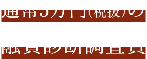 通常5万円（税抜）の融資診断調査費